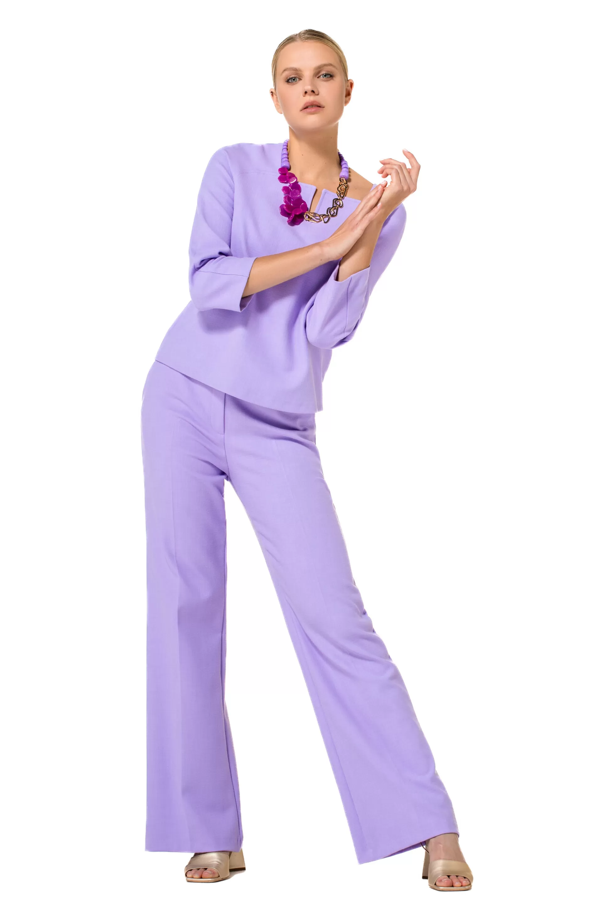 Store 1681-46 / Korte Rechte Comfortabele Citylook Top Vrouwen Tops